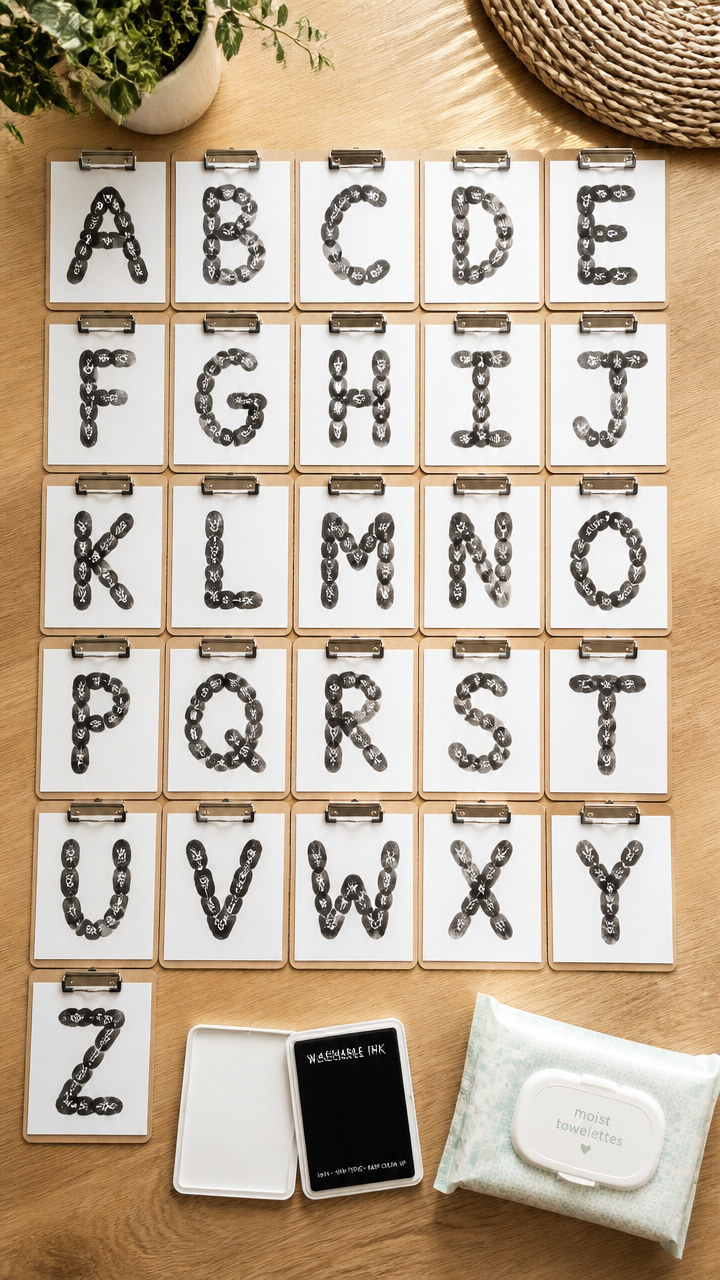 Thumbprint Letter Art