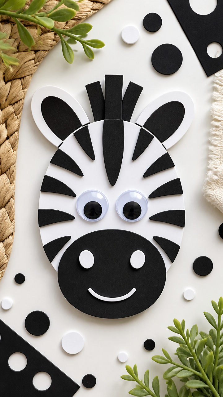 Zebra Face Sticker Collage
