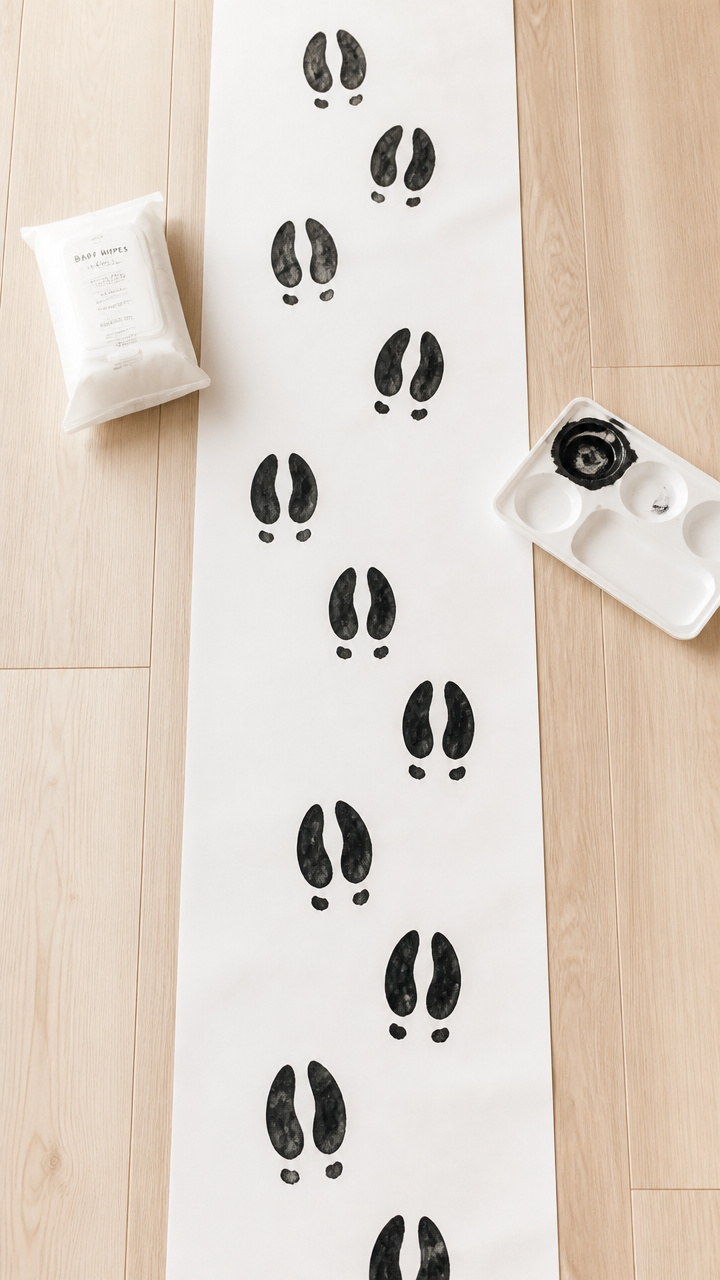 Zebra Track Footprint Prints