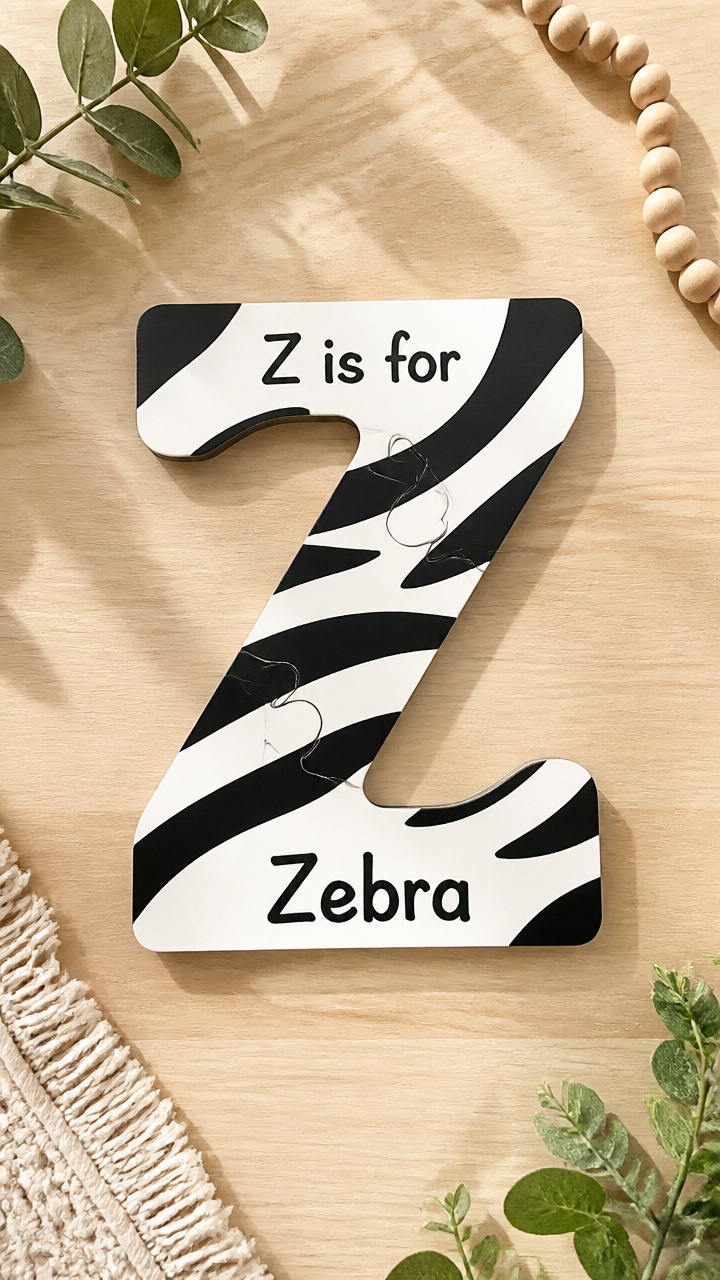 Z Is for Zebra Name Puzzle