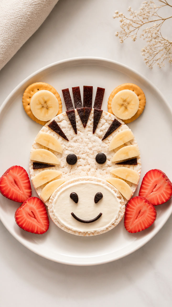 Zebra Snack Plate Craft