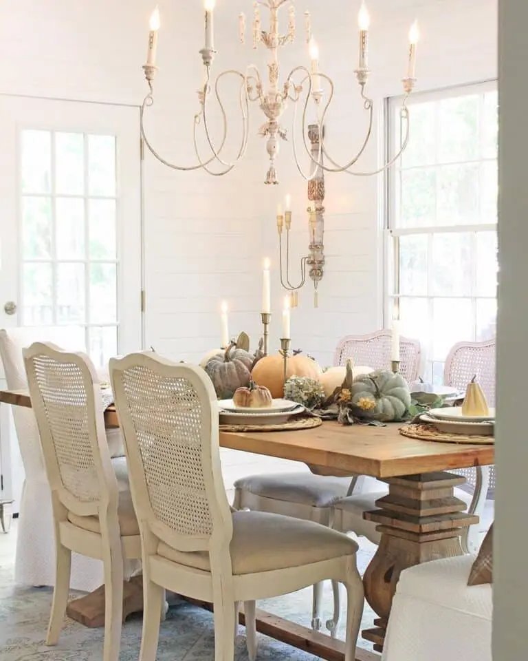Pumpkin and Gourd Table Centerpieces