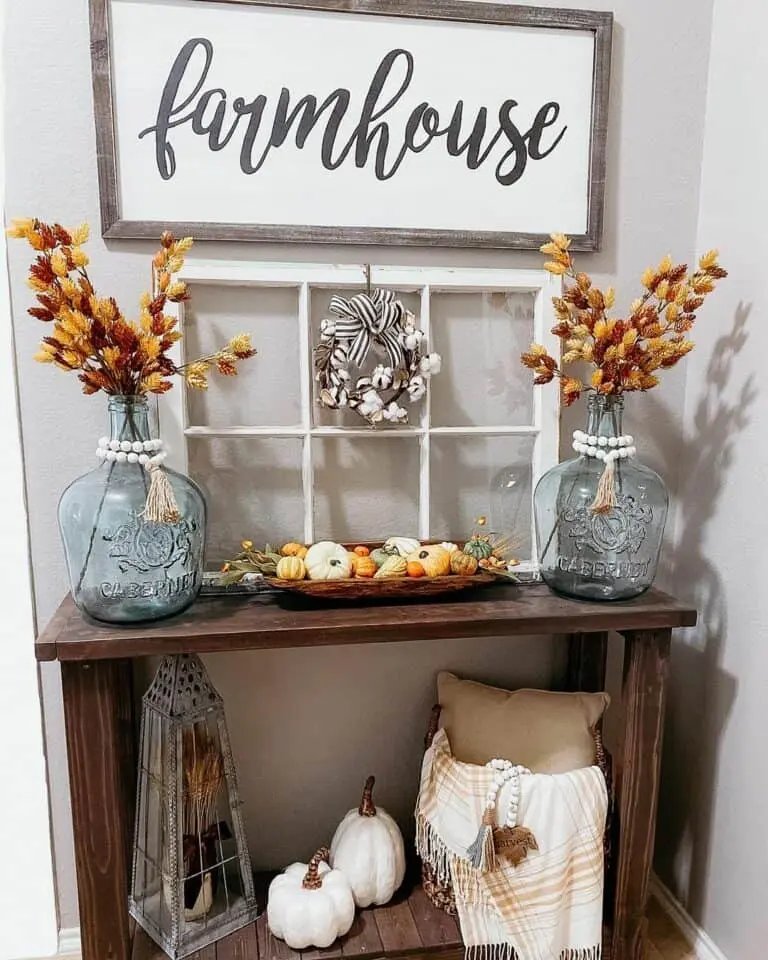 Reclaimed Window Frame Centerpiece