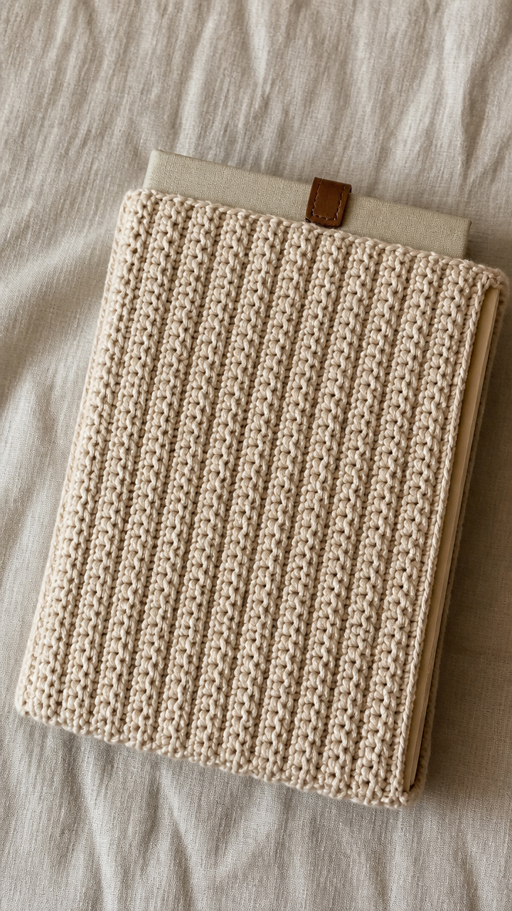 Ribbed Slip Cover Sleeve crochet pattern