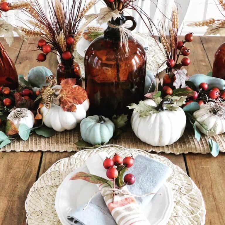 Rustic Autumn Tablescape