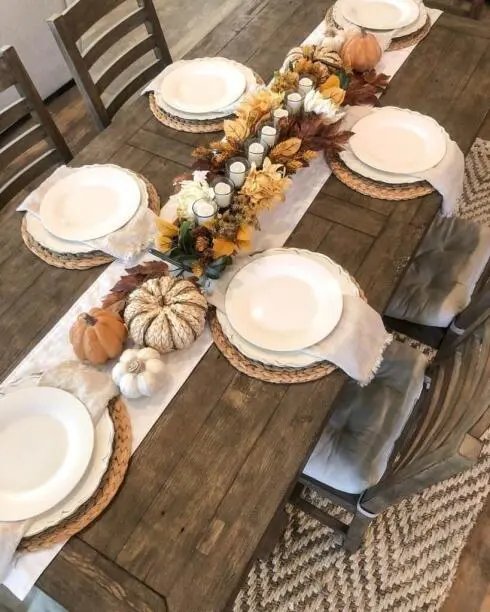 Rustic harvest centerpiece