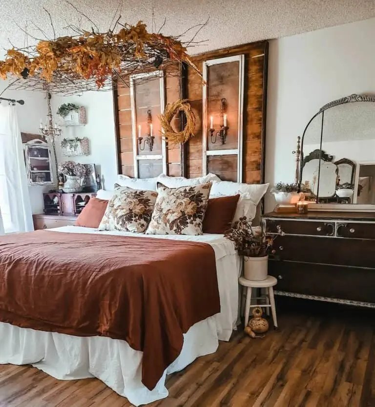 Rustic twig ceiling cage