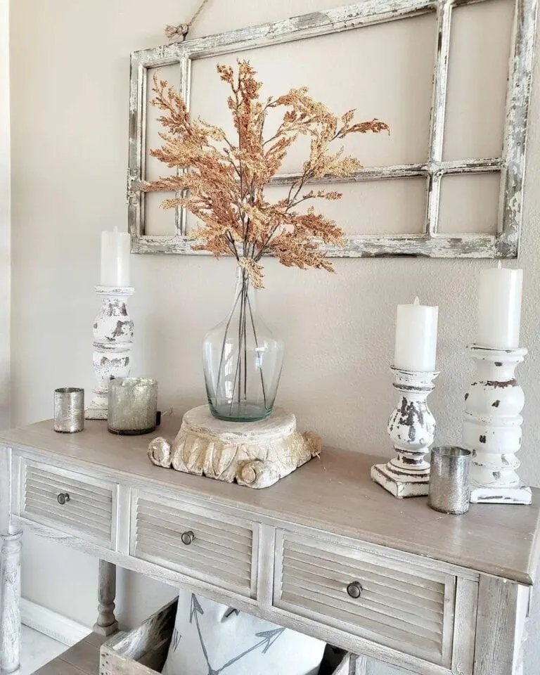 Rustic Window Frame Accent