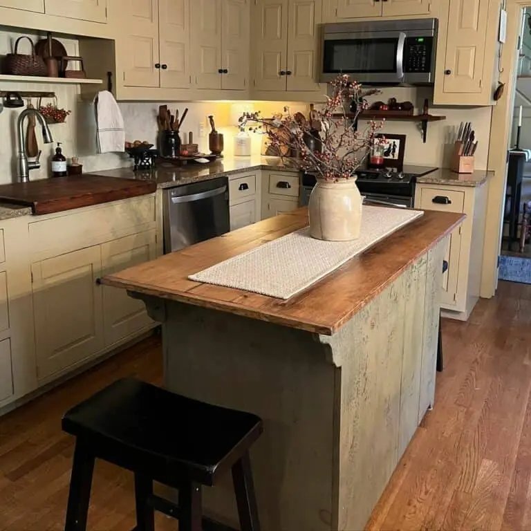 Rustic Wood Island