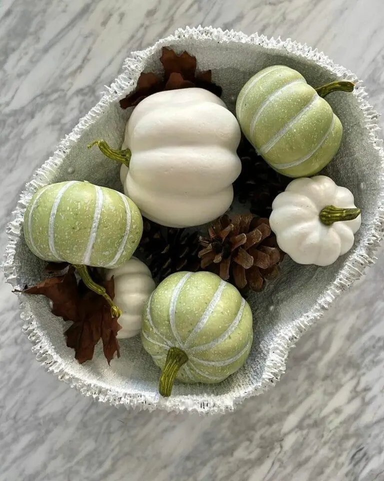 Speckled green pumpkins