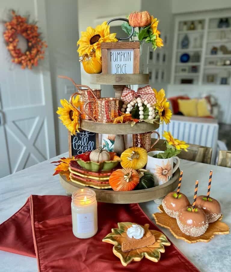 Sunflowers and Pumpkins