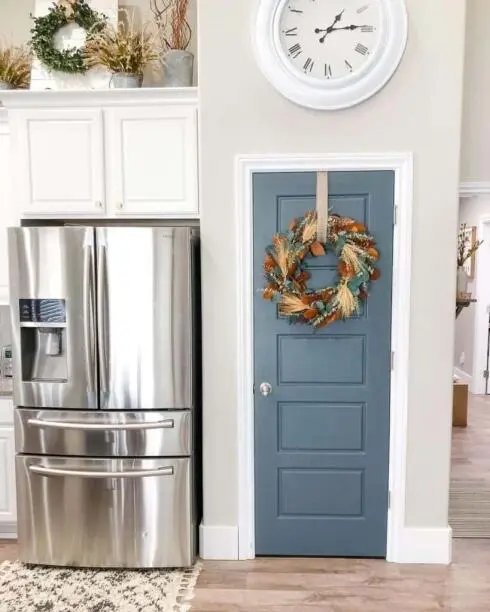 Teal and Rust Wreath