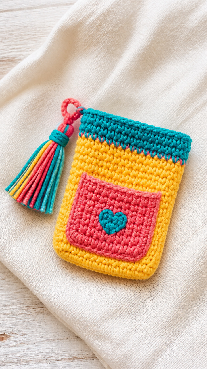Tiny Tassel Pen Holder crochet pattern