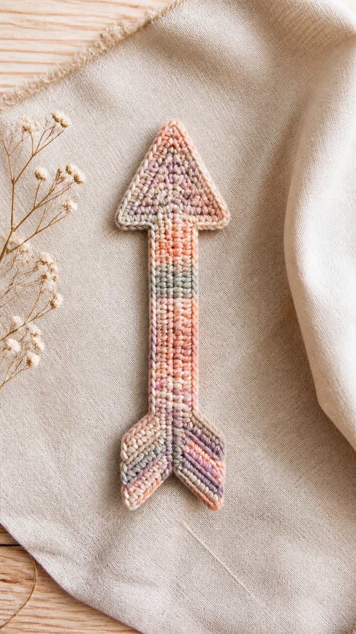 Tunisian Simple Stitch Arrow crochet pattern