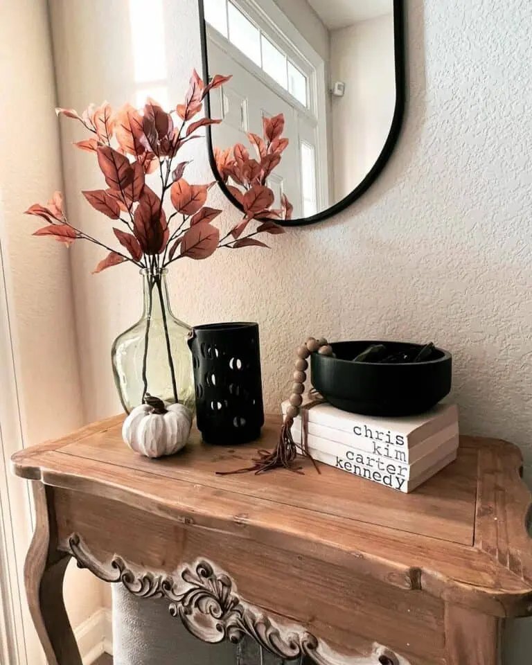 Vintage Console with Moody Accents