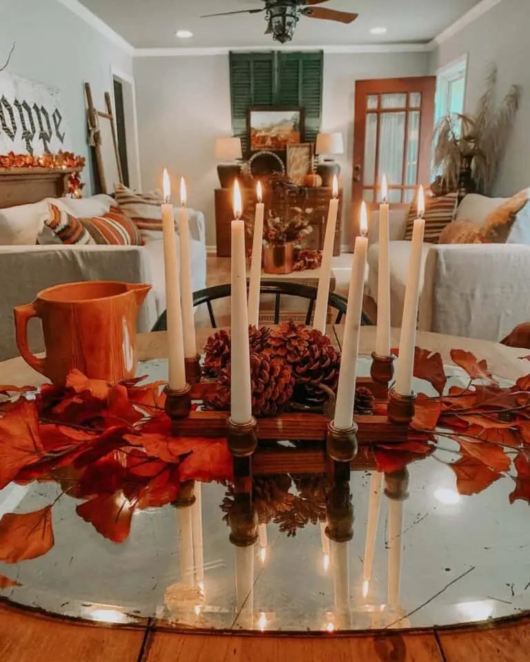 Vintage Pinecone Centerpiece