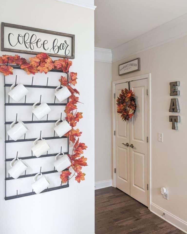White Hallway with Autumn Accents