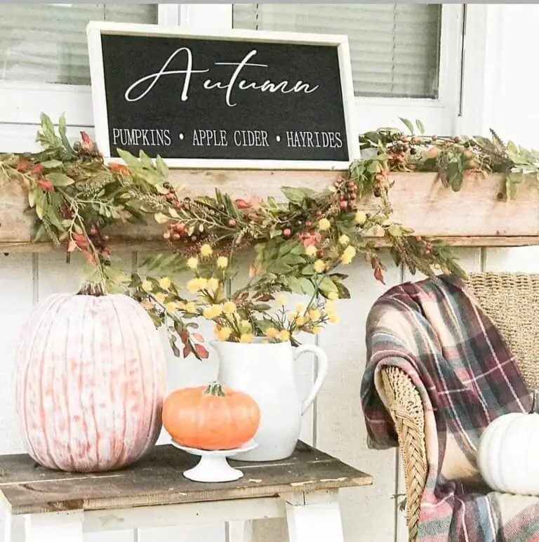 Wicker Furniture and Fall Signs