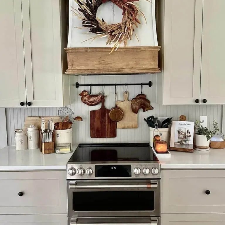 Wooden accents and fall decor
