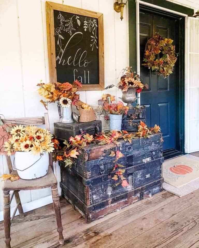Wooden-frame chalkboard