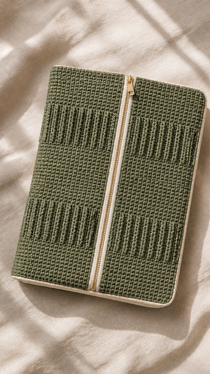Zippered Pouch Sleeve crochet pattern