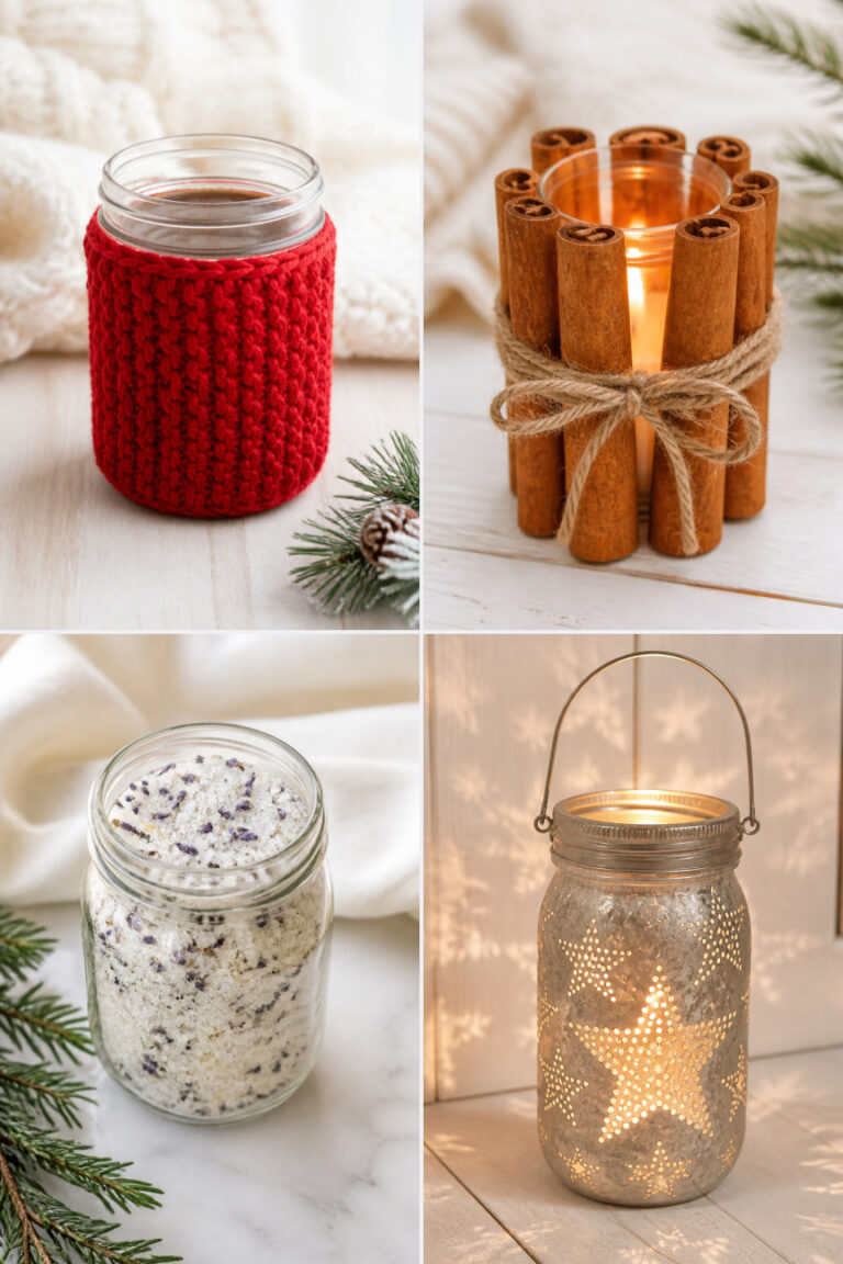 15 DIY Christmas Crafts With Mason Jars
