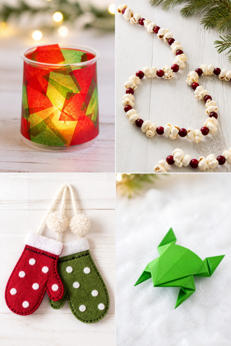 15 Easy Paper Christmas Ornaments for Kids