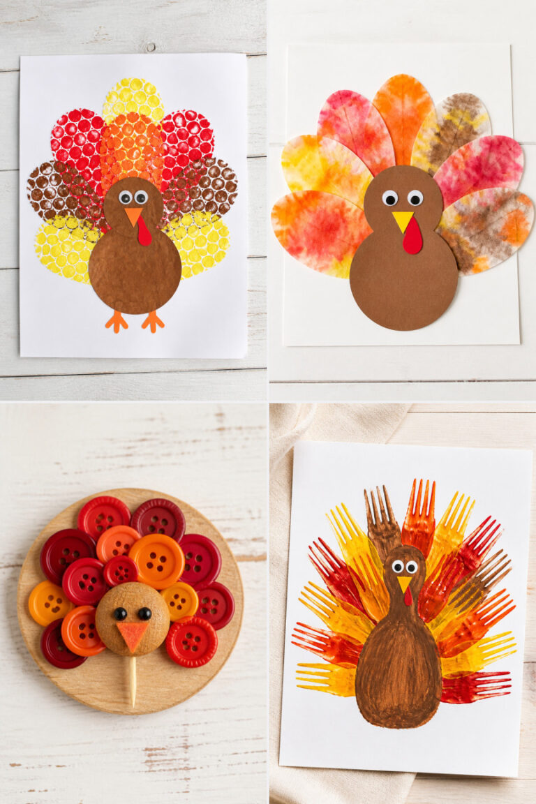 15 Easy Thanksgiving Turkey Crafts for Preschoolers