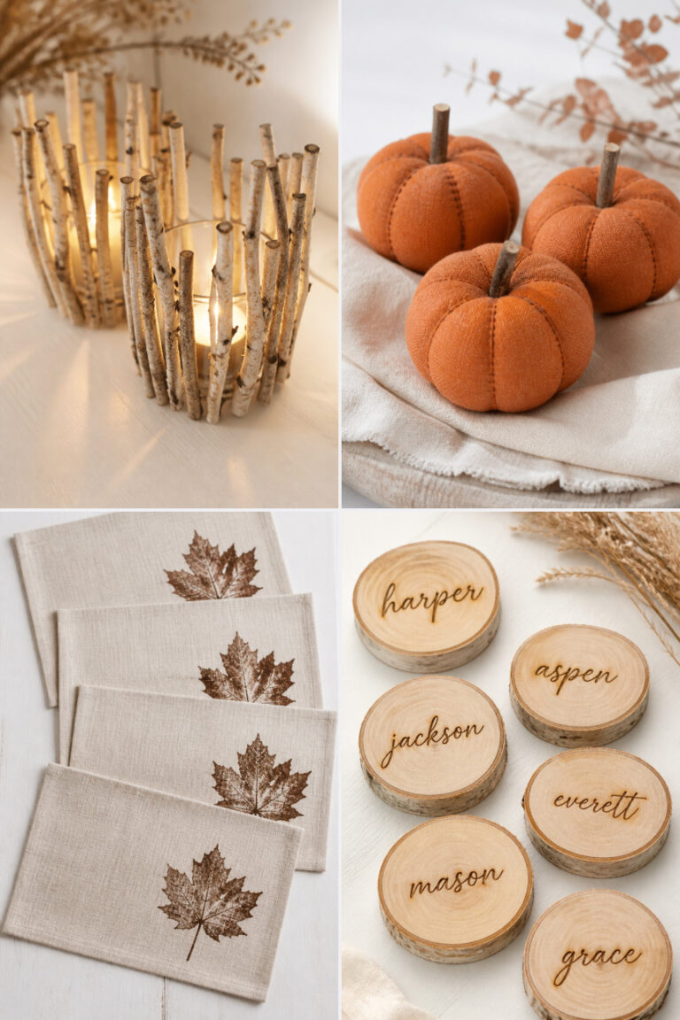 15 Rustic Thanksgiving Crafts for a Farmhouse Table