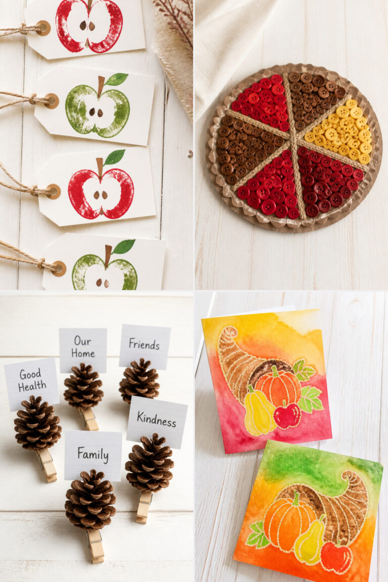 15 Thanksgiving Crafts for Kids to Make Before Dinner