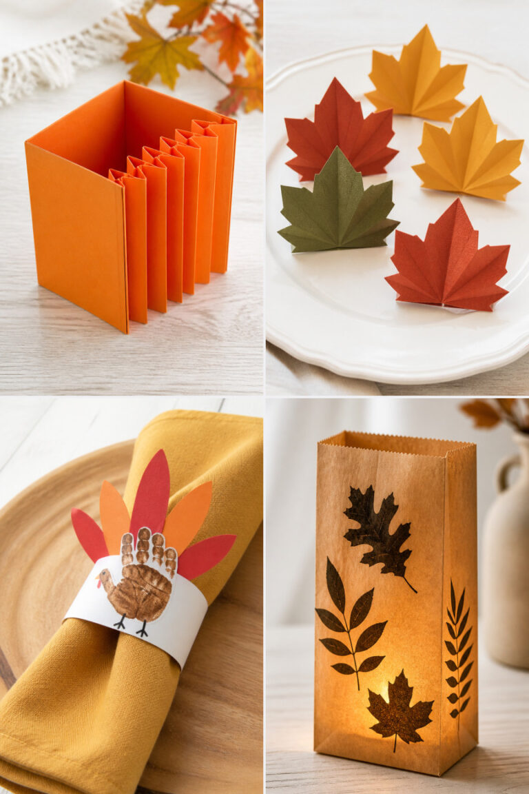 15 Thanksgiving Paper Crafts for Kids and Adults