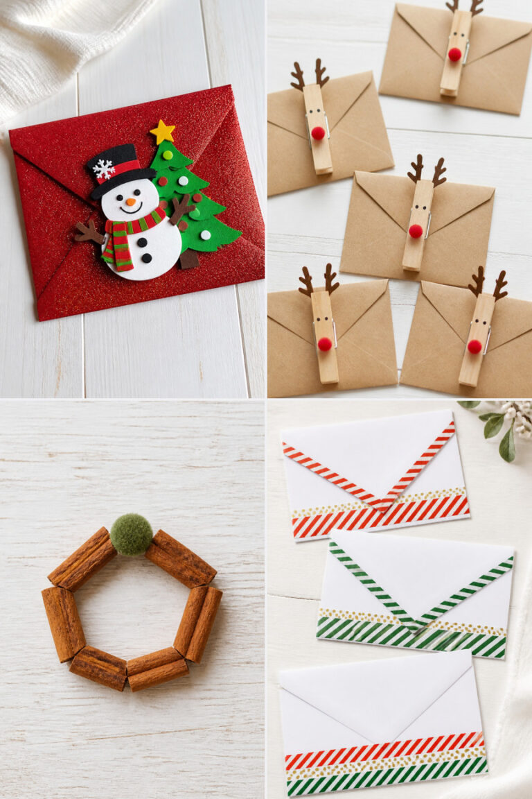 17 Easy Christmas Envelope Crafts for Handmade Holiday Mail