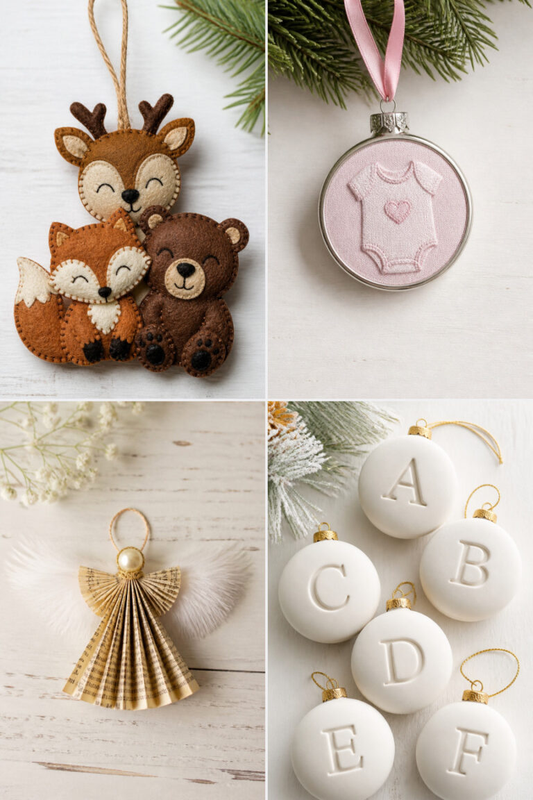 17 Personalized Christmas Ornament Crafts for Family and Friends