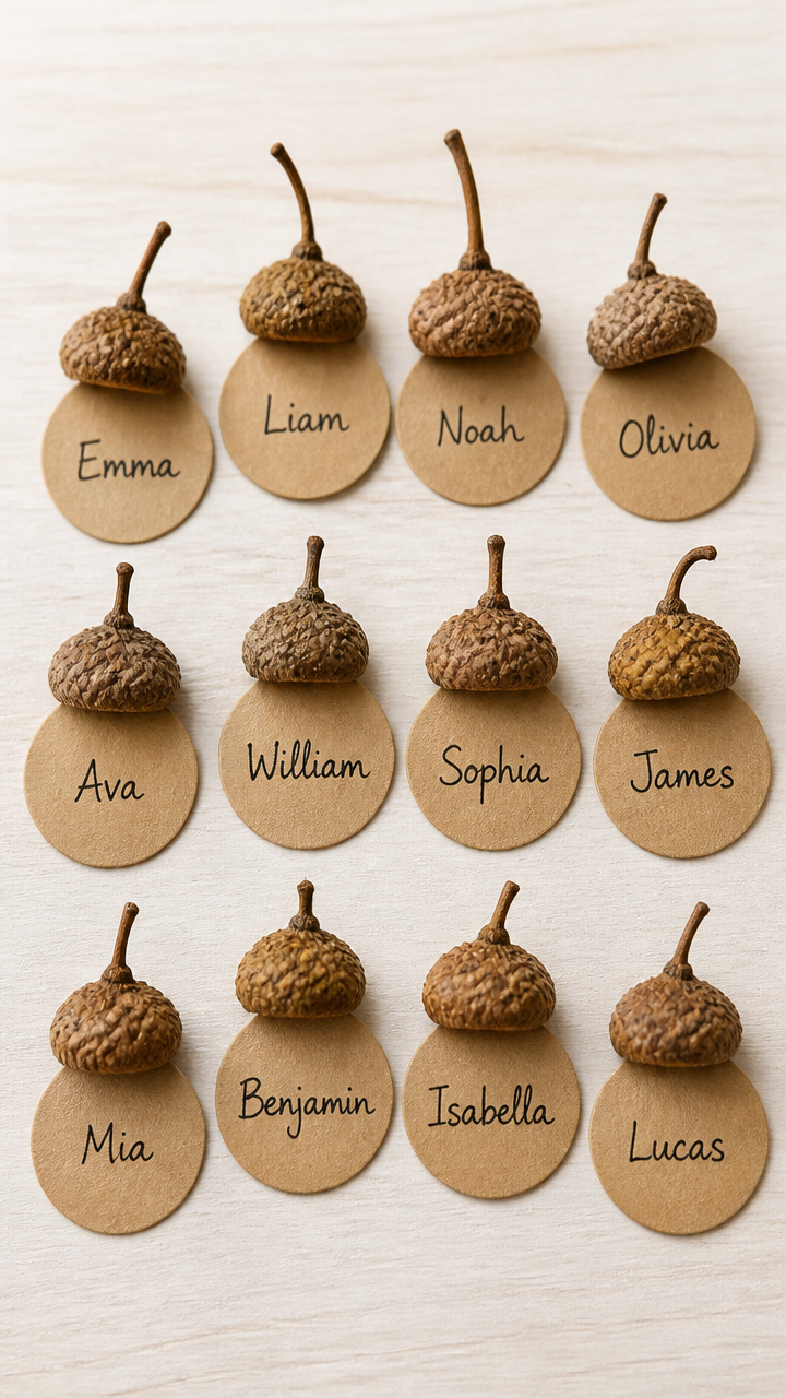 Acorn Cap Name Markers