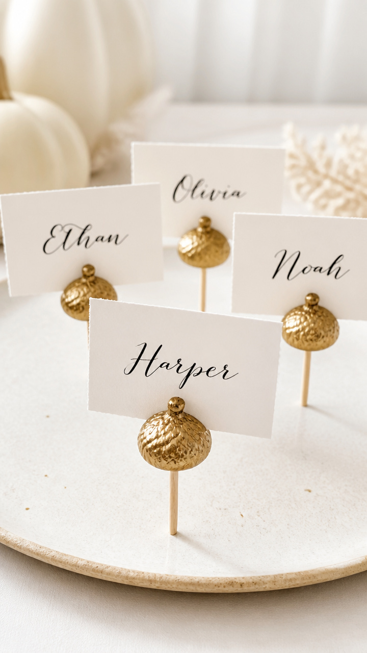 Acorn Place Card Holders