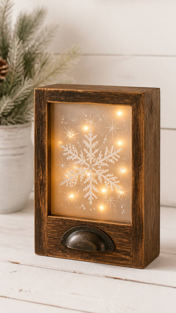 Antique Drawer Light Box