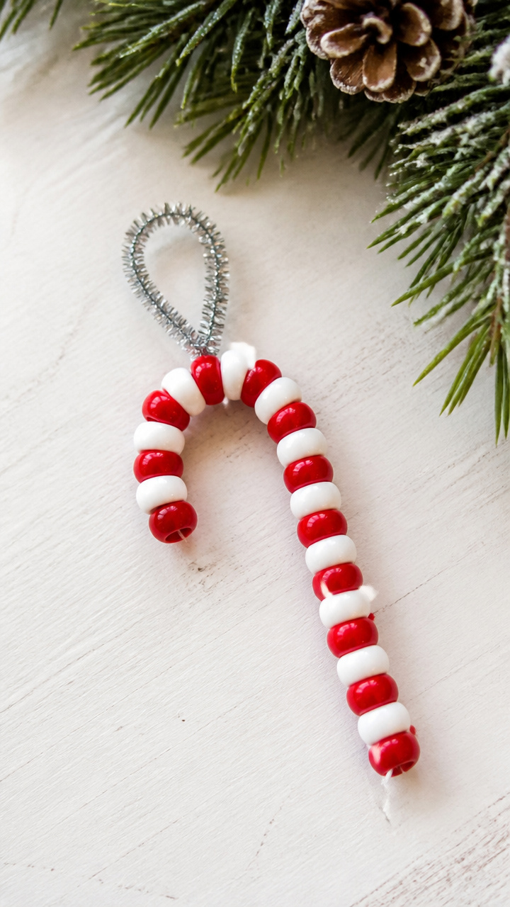 Beaded Candy Canes