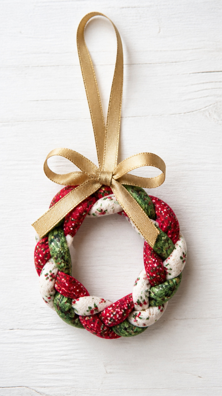 Braided Fabric Scrap Wreaths