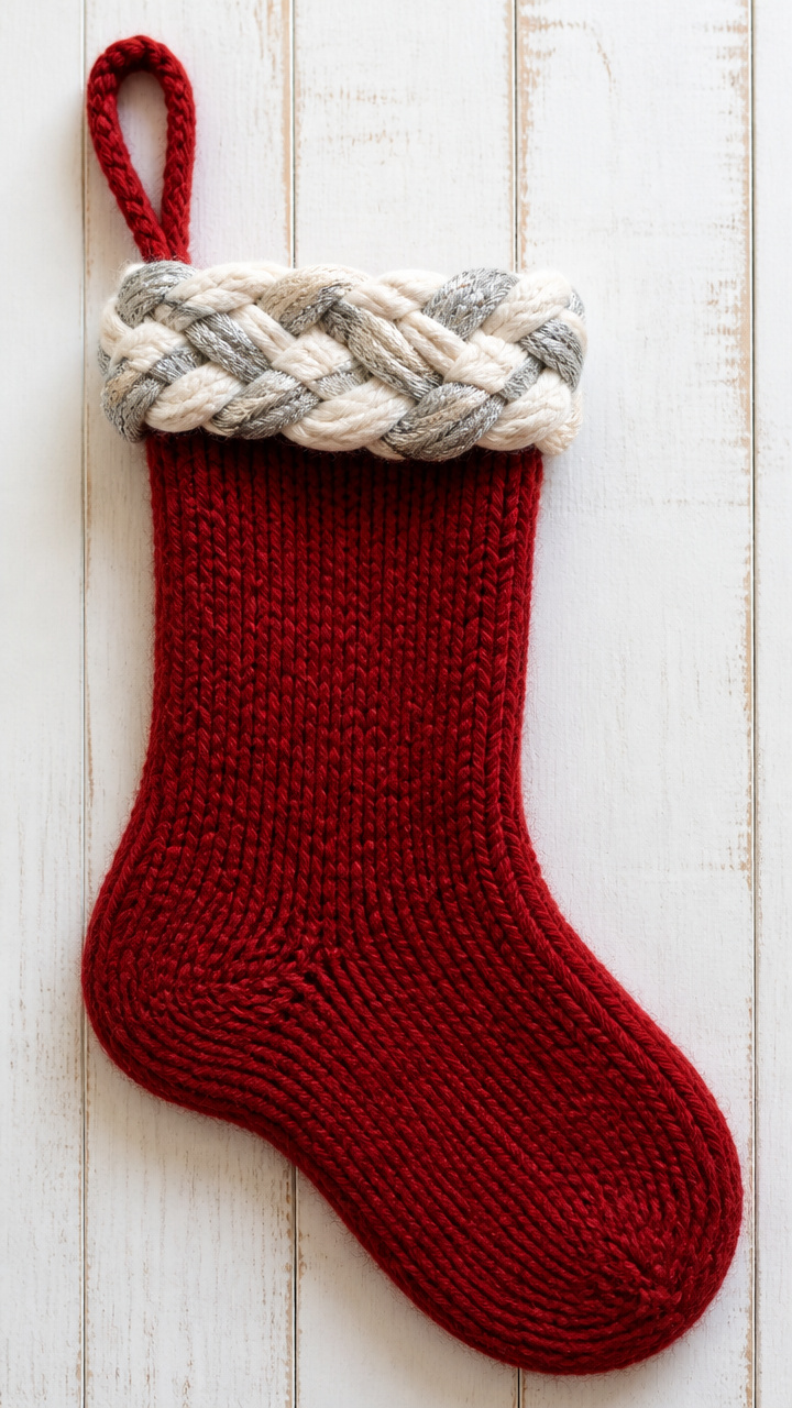 Braided Yarn Stocking Topper