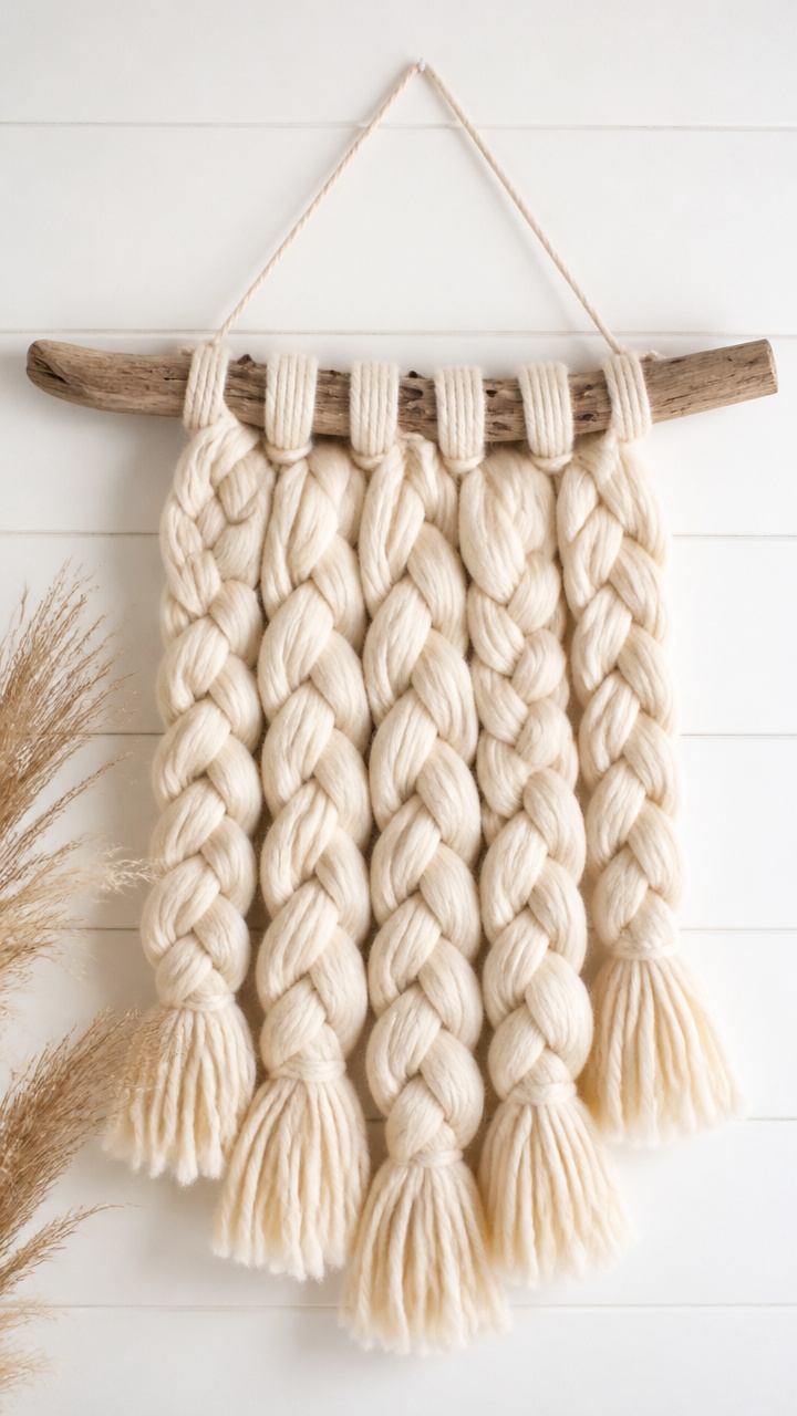 Braided Yarn Wall Hanging