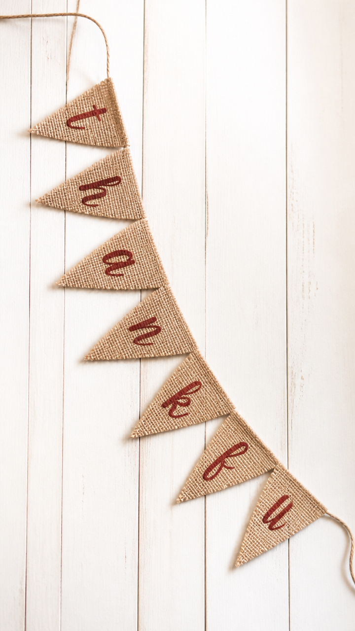Burlap Harvest Banner