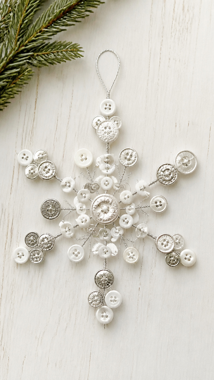 Button Snowflakes