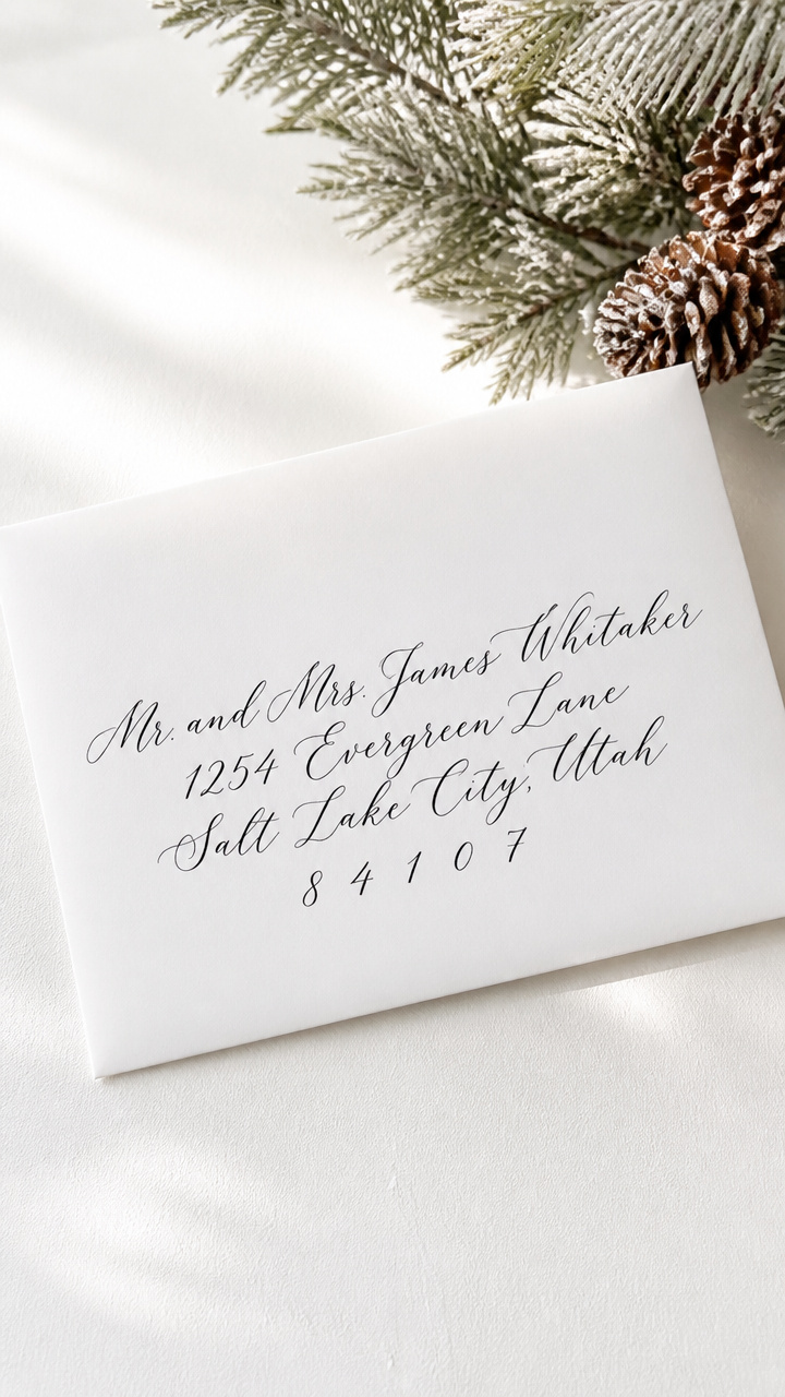 Calligraphy Address Overlay