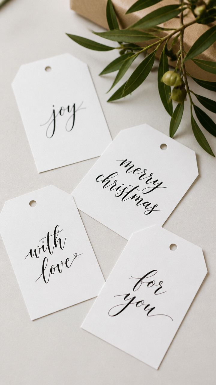 Calligraphy Gift Labels