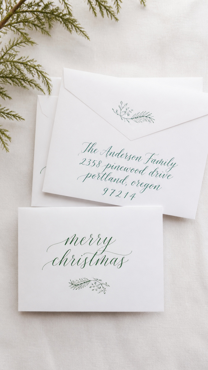 Calligraphy Holiday Cards