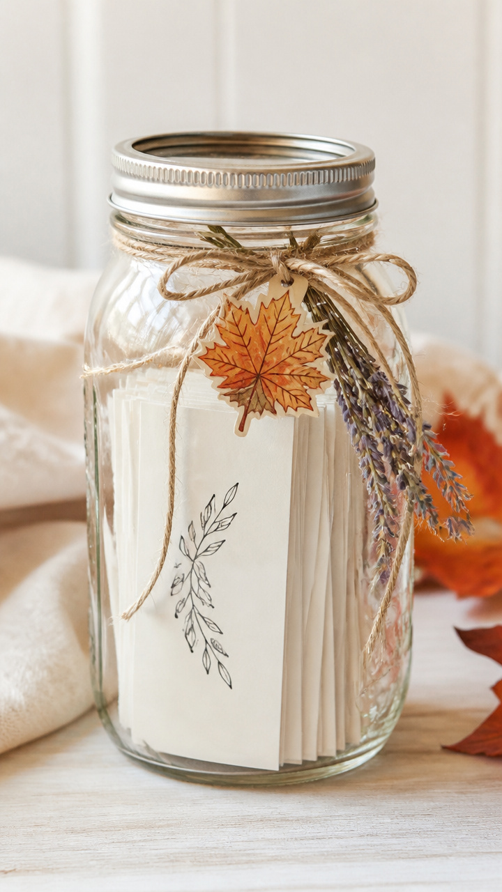 Calligraphy Thankful Jar