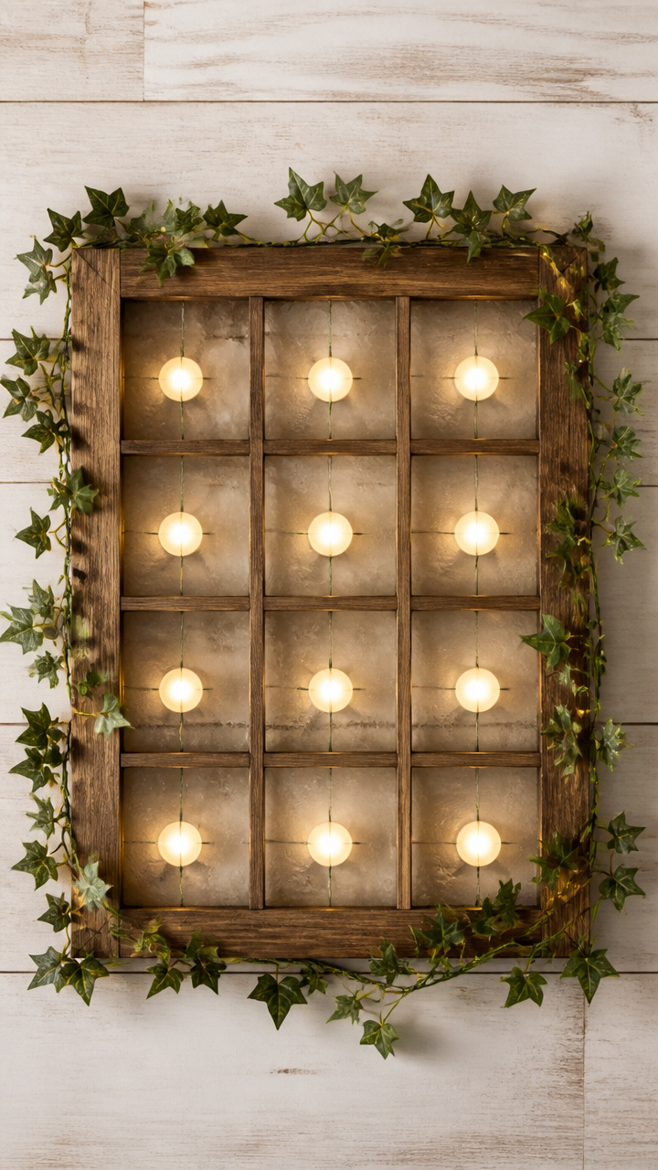 Candlelit Lattice Frame