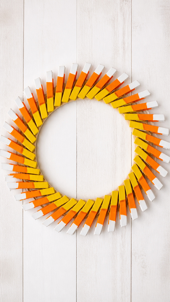 Candy Corn Clothespin Ring