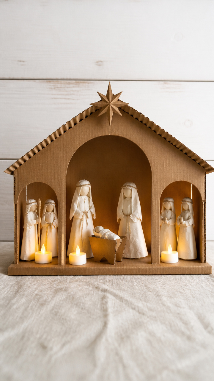 Cardboard Cutout Nativity