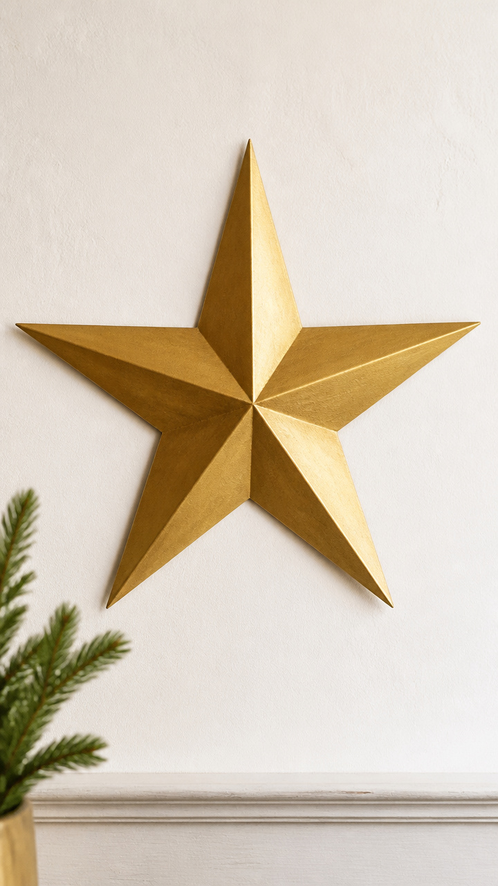Cardboard Star Wall Hanging